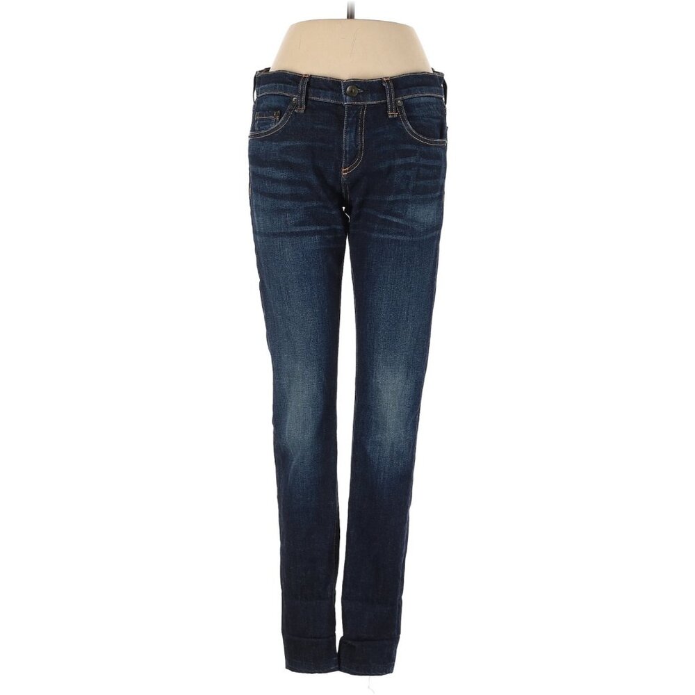 Rag & Bone Designer Skinny Low Rise Dark Wash “Yesler” Denim  Jeans Size 26 - Picture 2 of 16